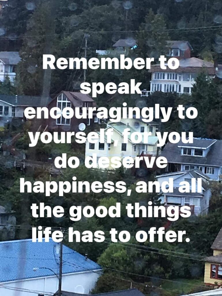 encouragely to yourself