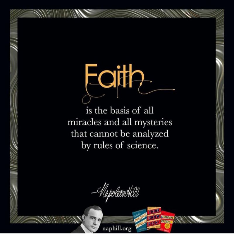 faith is the basis of all miracles 